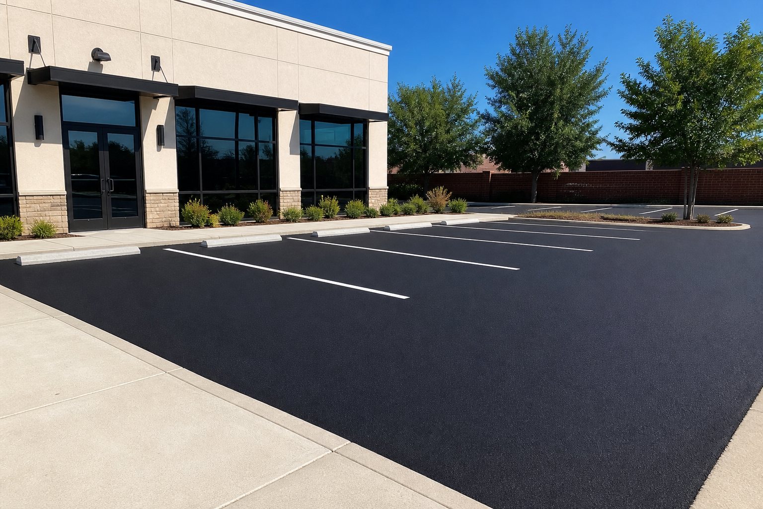 Finished commercial blacktop
